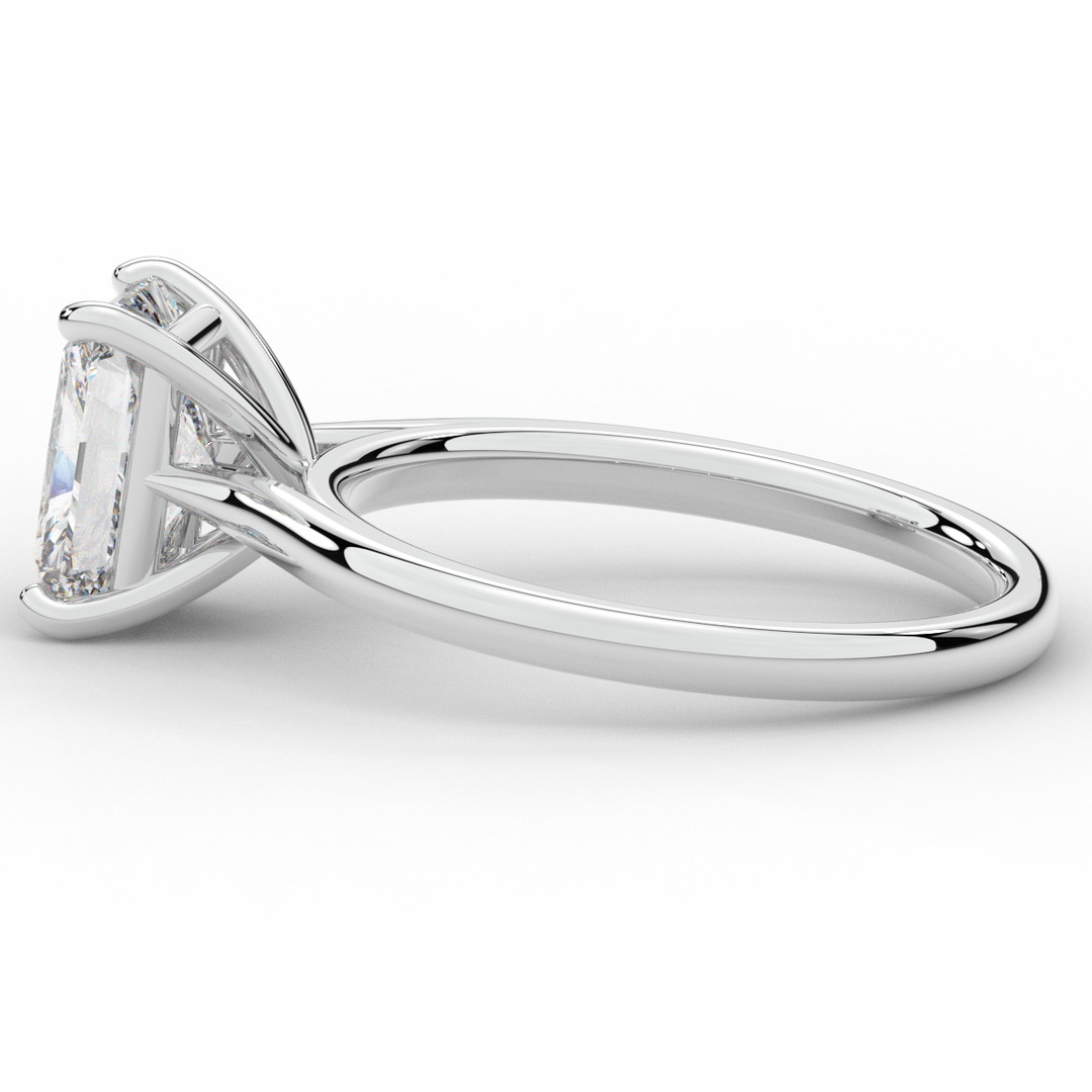 2.00CT RADIANT LAB DIAMOND SOLITAIRE ENGAGEMENT RING - Nazarelle