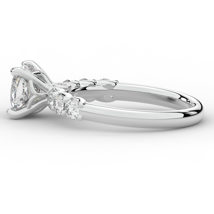 2.60CT.TW CUSHION LAB DIAMOND SOLITAIRE ENGAGEMENT RING - Nazarelle
