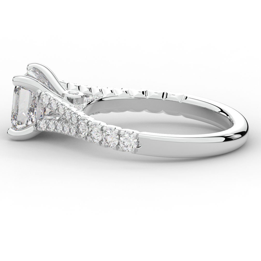 2.45CT.TW ASSCHER LAB DIAMOND ENGAGEMENT RING - Nazarelle