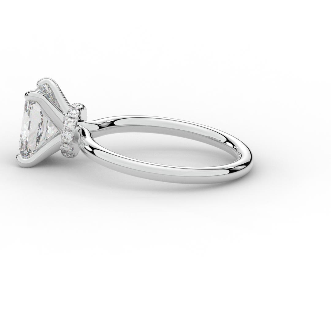 2.05CT.TW RADIANT LAB DIAMOND SOLITAIRE ENGAGEMENT RING - Nazarelle