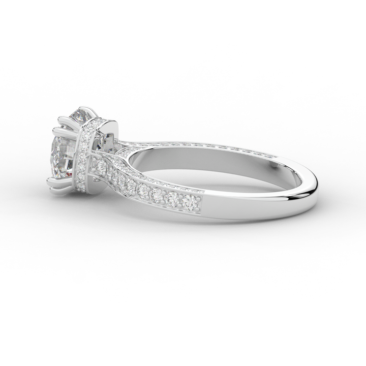 2.60CT.TW ROUND LAB DIAMOND SOLITAIRE ENGAGEMENT RING - Nazarelle