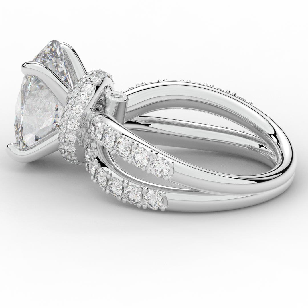 6.25CT.TW OVAL LAB DIAMOND ENGAGEMENT RING