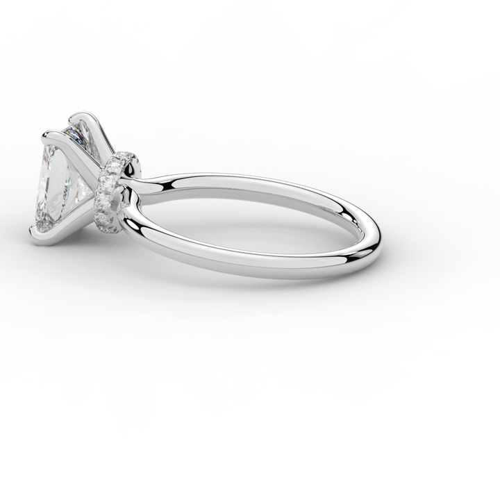 2.05CT.TW RADIANT LAB DIAMOND SOLITAIRE ENGAGEMENT RING - Nazarelle