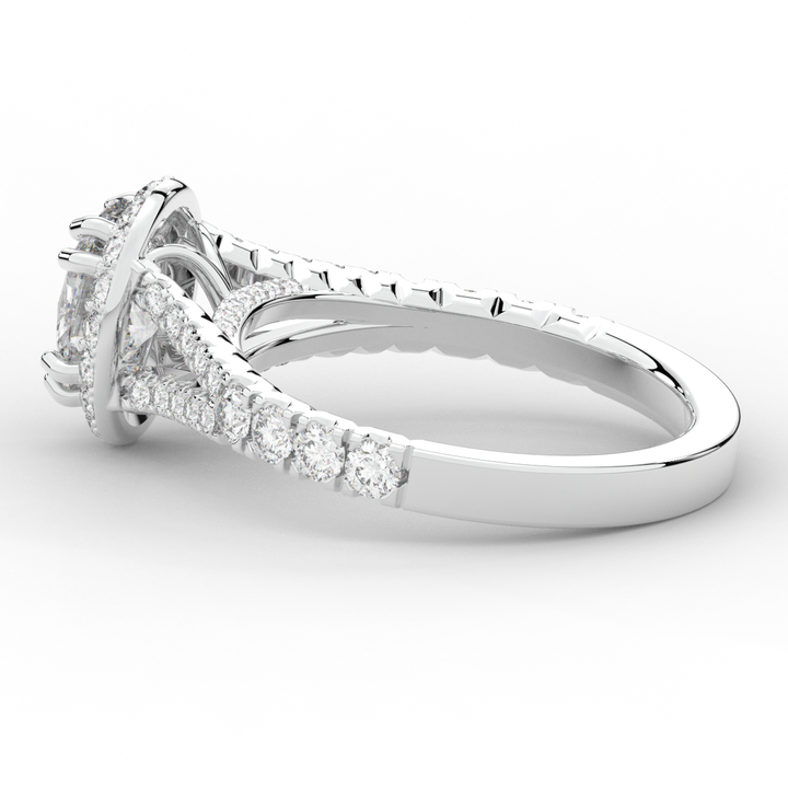 1.60CT.TW OVAL LAB DIAMOND ENGAGEMENT RING - Nazarelle