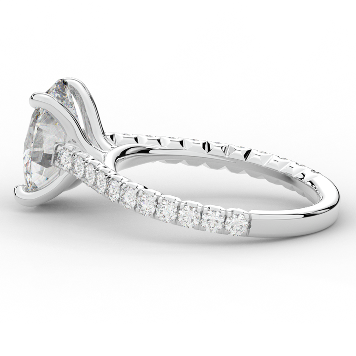 2.40CT.TW OVAL LAB DIAMOND ENGAGEMENT RING - Nazarelle