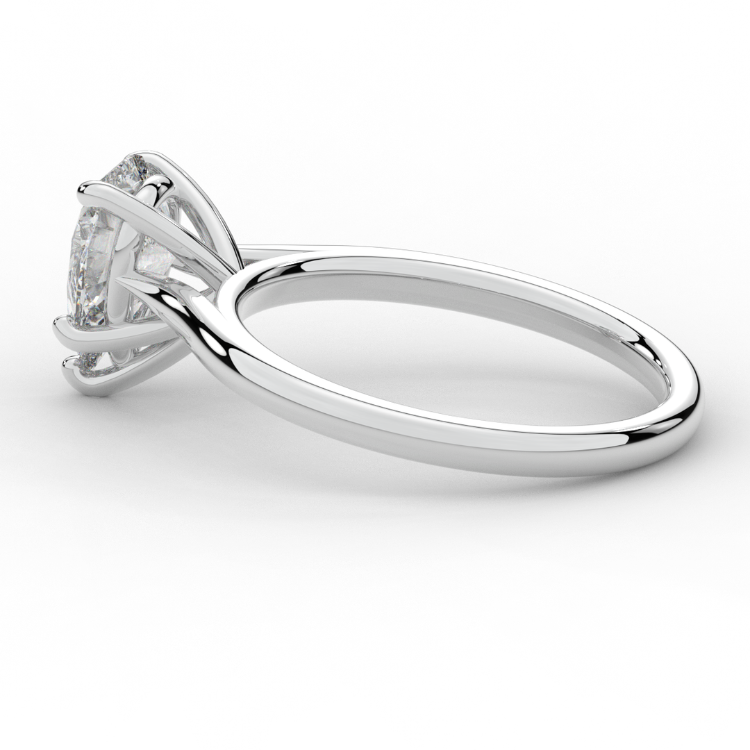 1.00CT PEAR LAB DIAMOND SOLITAIRE ENGAGEMENT RING - Nazarelle