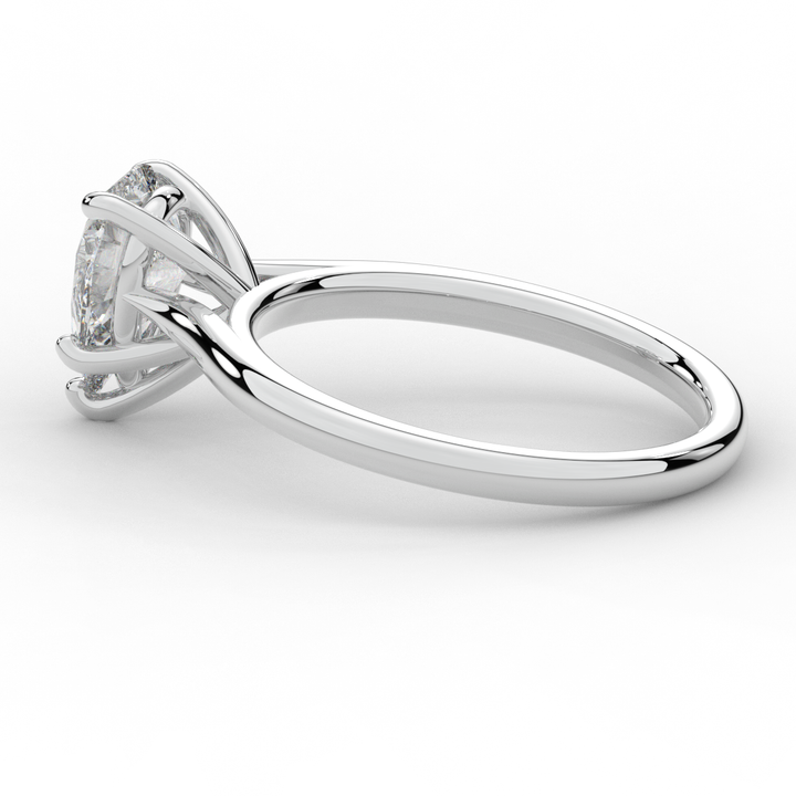 1.00CT PEAR LAB DIAMOND SOLITAIRE ENGAGEMENT RING - Nazarelle