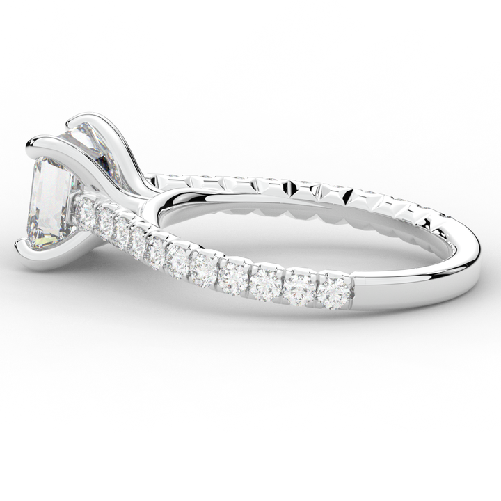 2.40CT.TW ASSCHER LAB DIAMOND ENGAGEMENT RING - Nazarelle