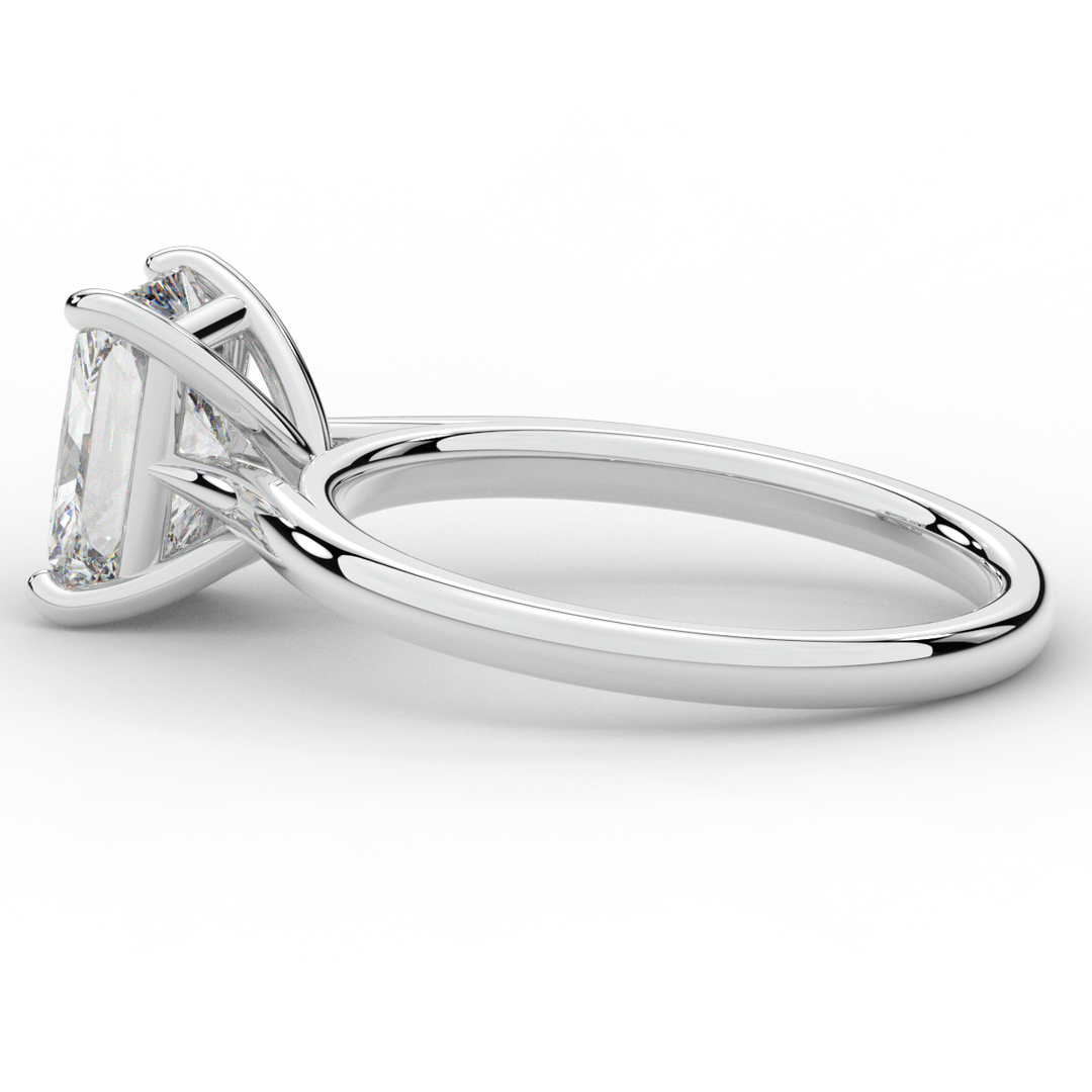 2.00CT RADIANT LAB DIAMOND SOLITAIRE ENGAGEMENT RING - Nazarelle