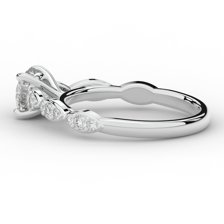 1.20CT.TW ROUND LAB DIAMOND SOLITAIRE ENGAGEMENT RING - Nazarelle