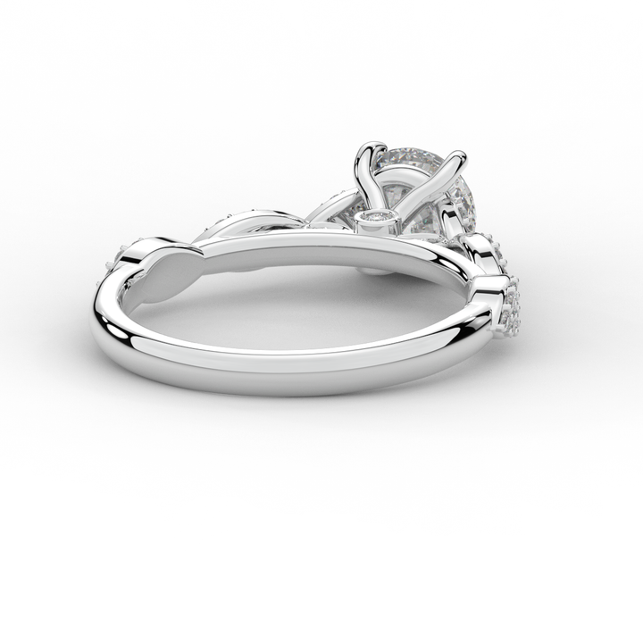 1.20CT.TW ROUND LAB DIAMOND SOLITAIRE ENGAGEMENT RING - Nazarelle