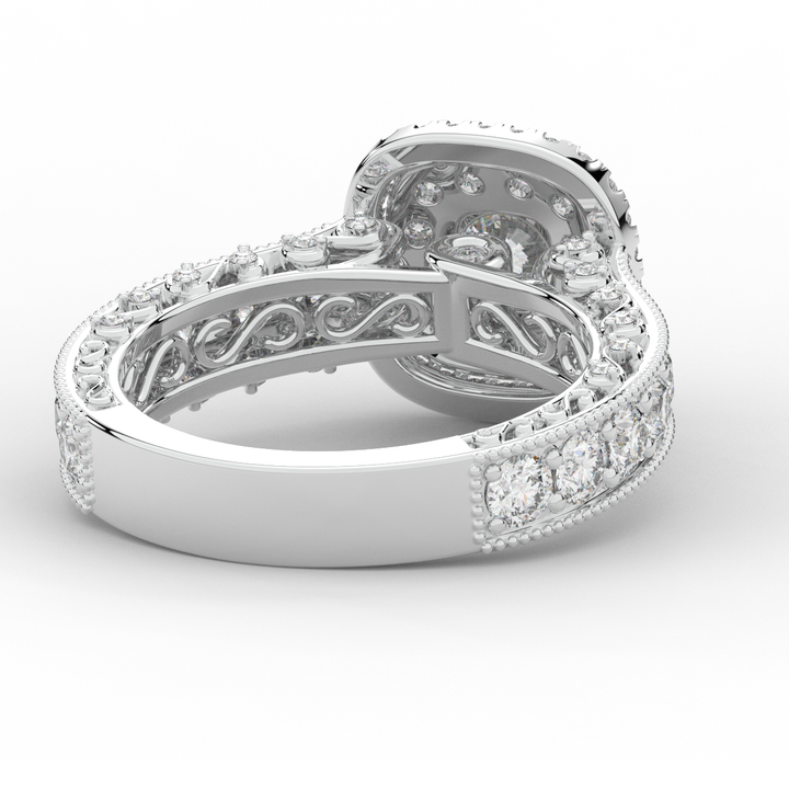 2.30CT.TW ROUND LAB DIAMOND ENGAGEMENT RING - Nazarelle
