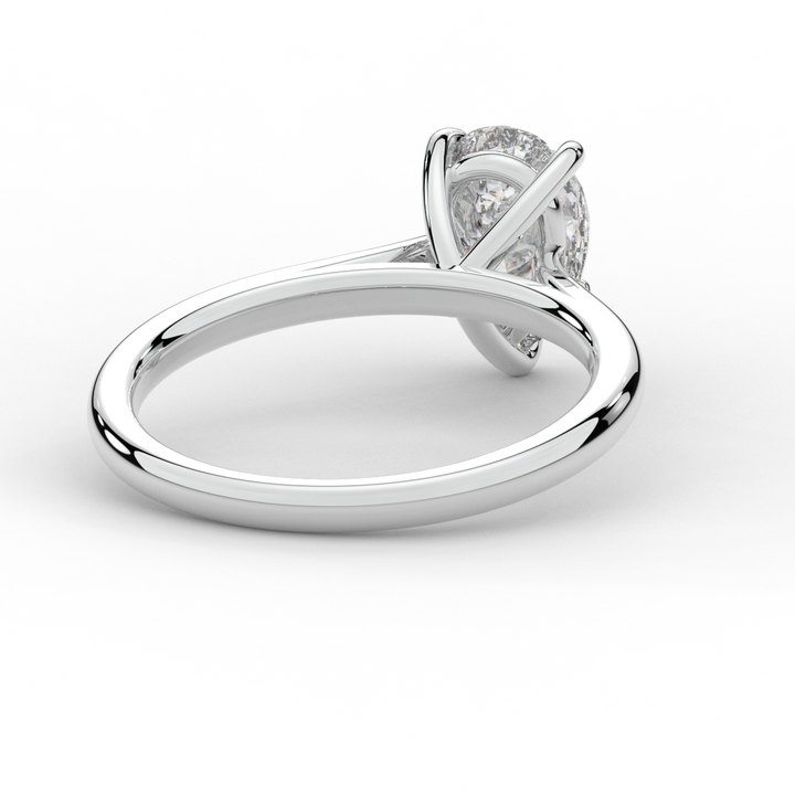 1.00CT PEAR LAB DIAMOND SOLITAIRE ENGAGEMENT RING - Nazarelle