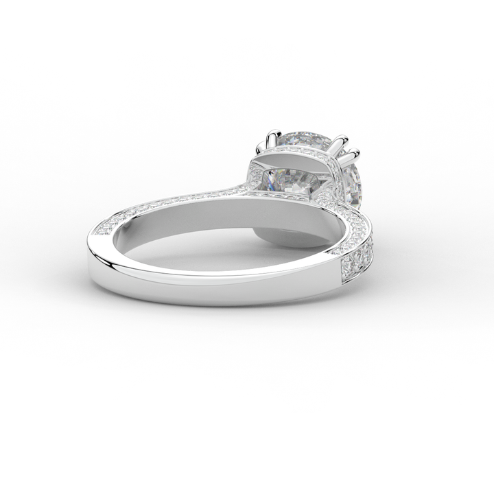 2.60CT.TW ROUND LAB DIAMOND SOLITAIRE ENGAGEMENT RING - Nazarelle