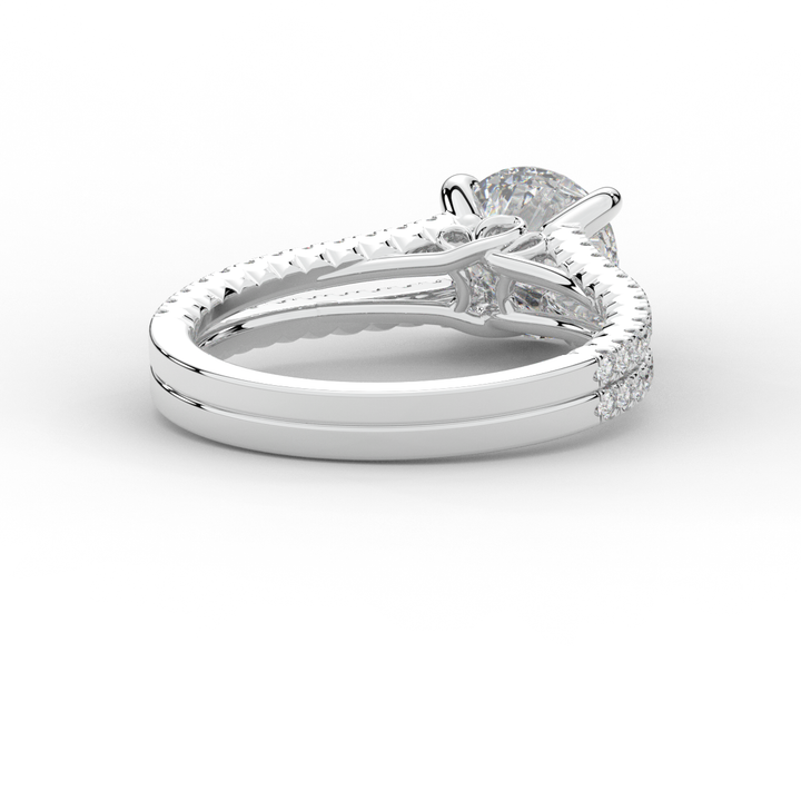 1.90CT.TW ROUND LAB DIAMOND SOLITAIRE ENGAGEMENT RING - Nazarelle