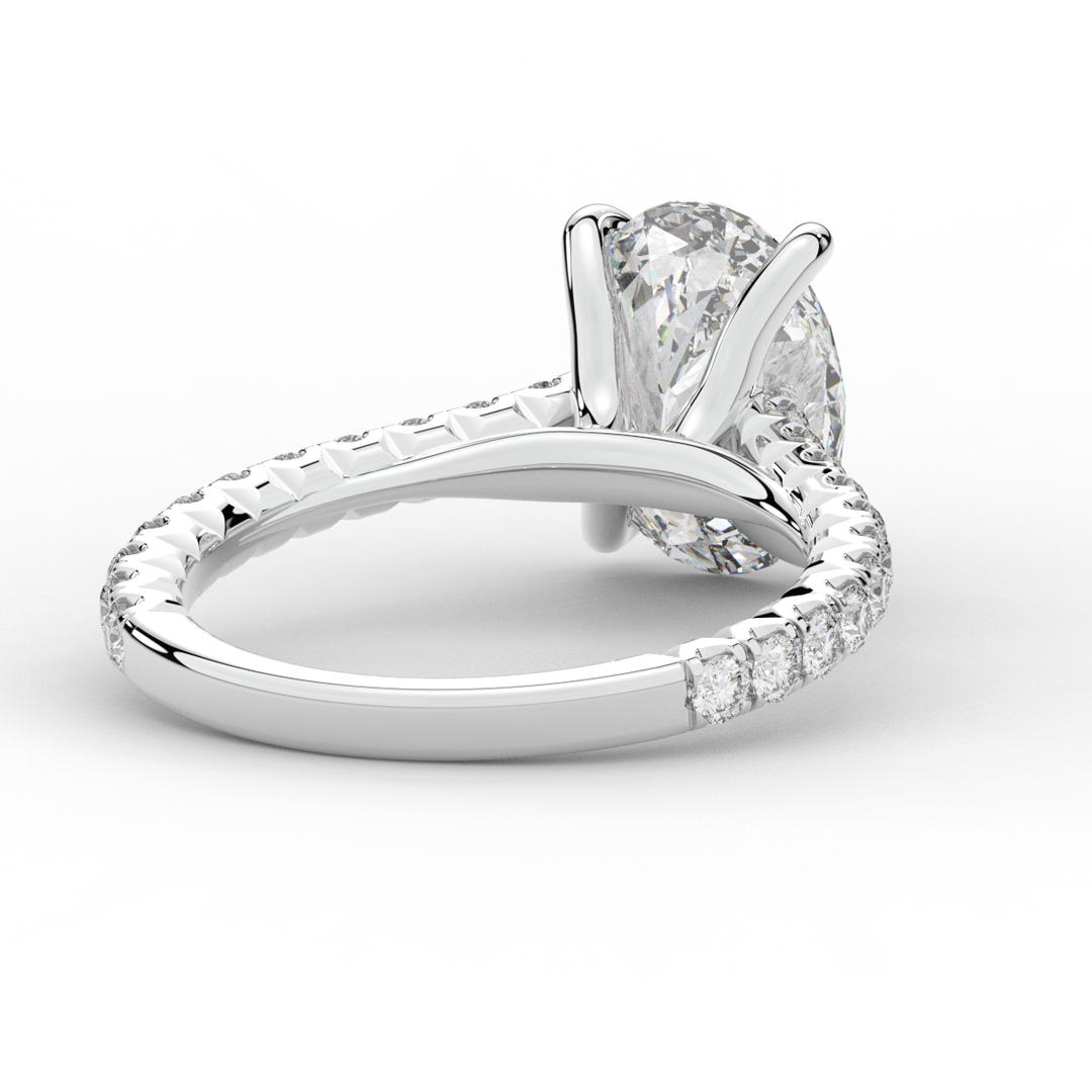 2.40CT.TW OVAL LAB DIAMOND ENGAGEMENT RING - Nazarelle