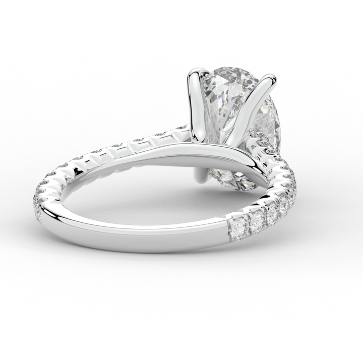 2.40CT.TW OVAL LAB DIAMOND ENGAGEMENT RING - Nazarelle