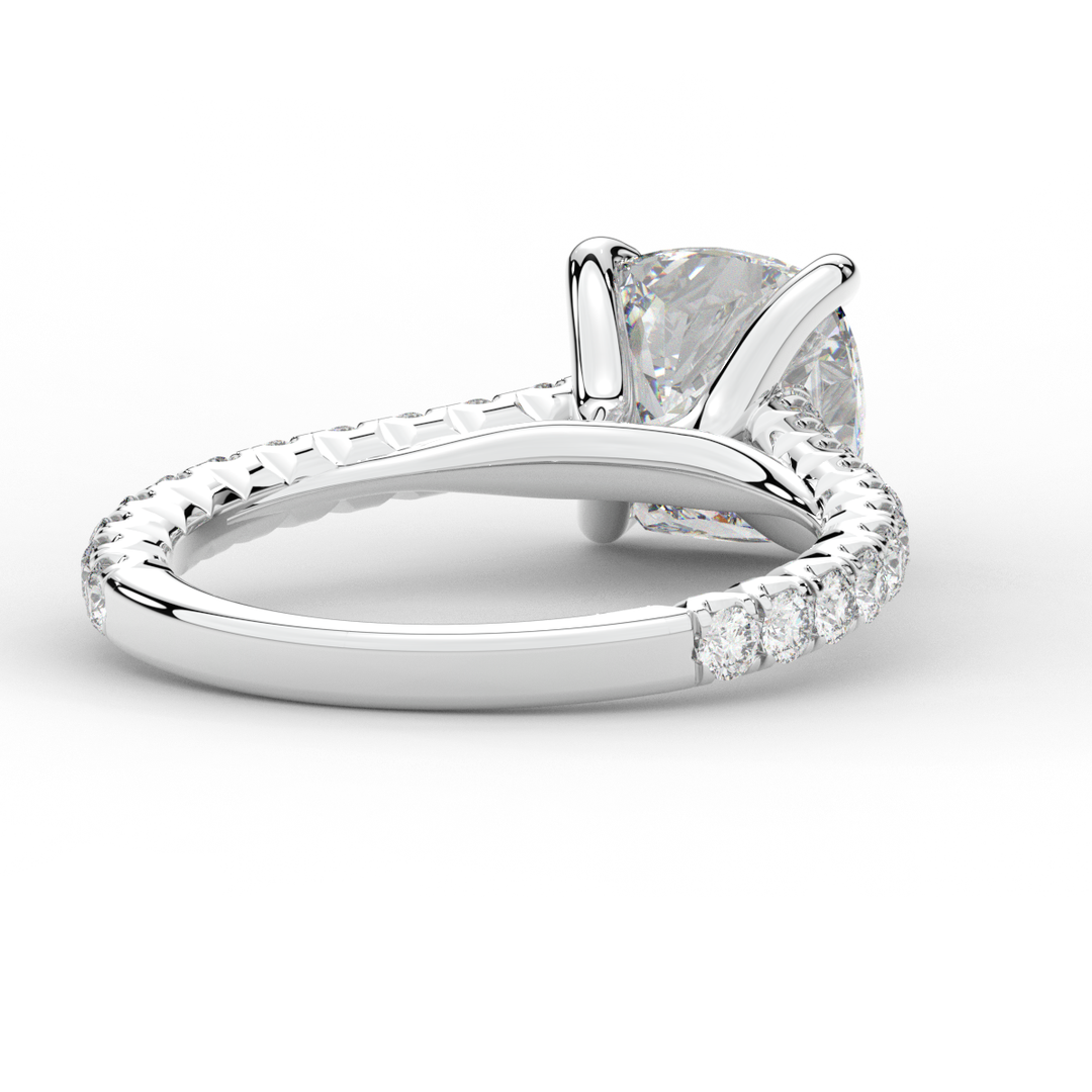 2.40CT.TW CUSHION LAB DIAMOND ENGAGEMENT RING - Nazarelle