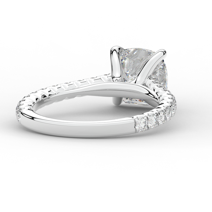 2.40CT.TW CUSHION LAB DIAMOND ENGAGEMENT RING - Nazarelle