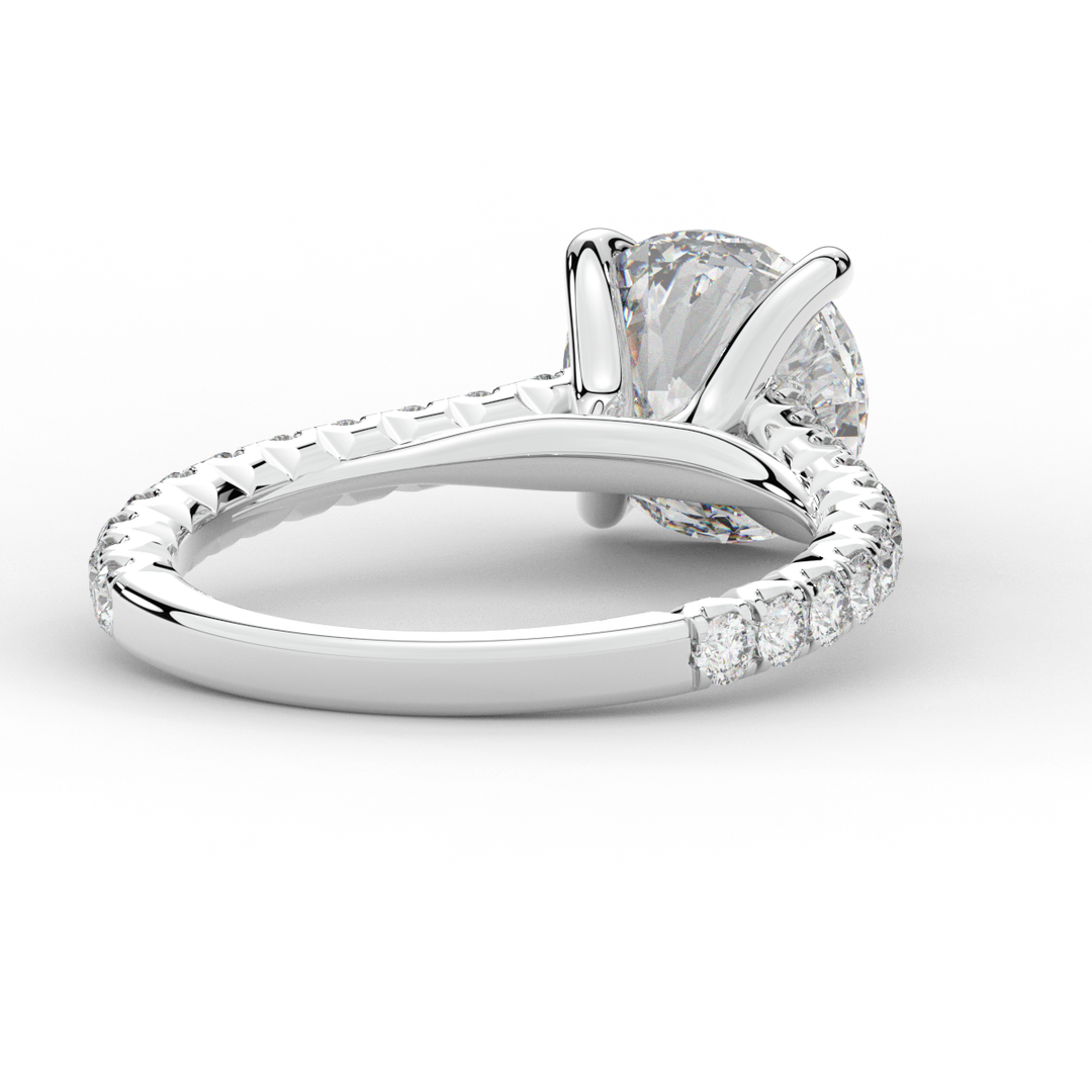 2.40CT.TW ROUND LAB DIAMOND ENGAGEMENT RING - Nazarelle