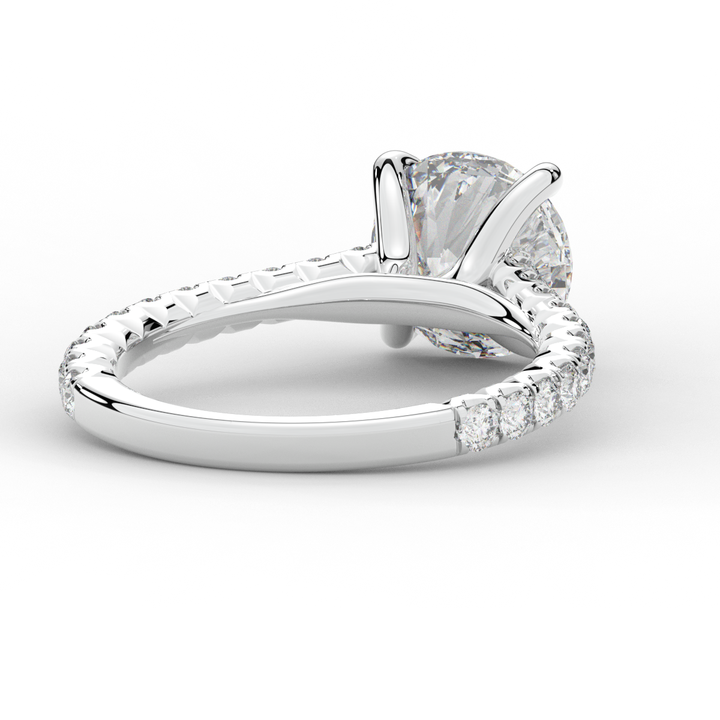 2.40CT.TW ROUND LAB DIAMOND ENGAGEMENT RING - Nazarelle