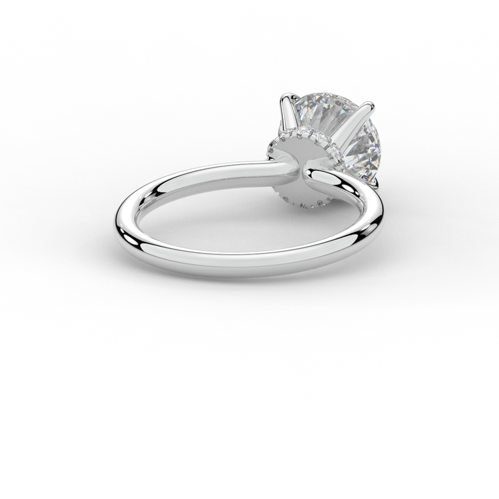 2.05CT.TW ROUND LAB DIAMOND SOLITAIRE ENGAGEMENT RING - Nazarelle
