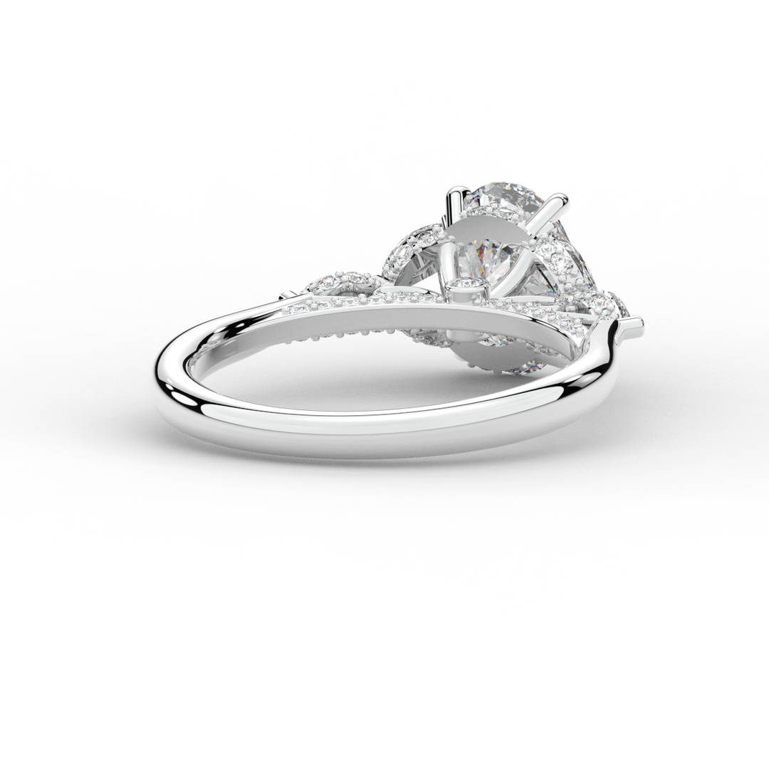 2.00CT.TW OVAL LAB DIAMOND ENGAGEMENT RING - Nazarelle