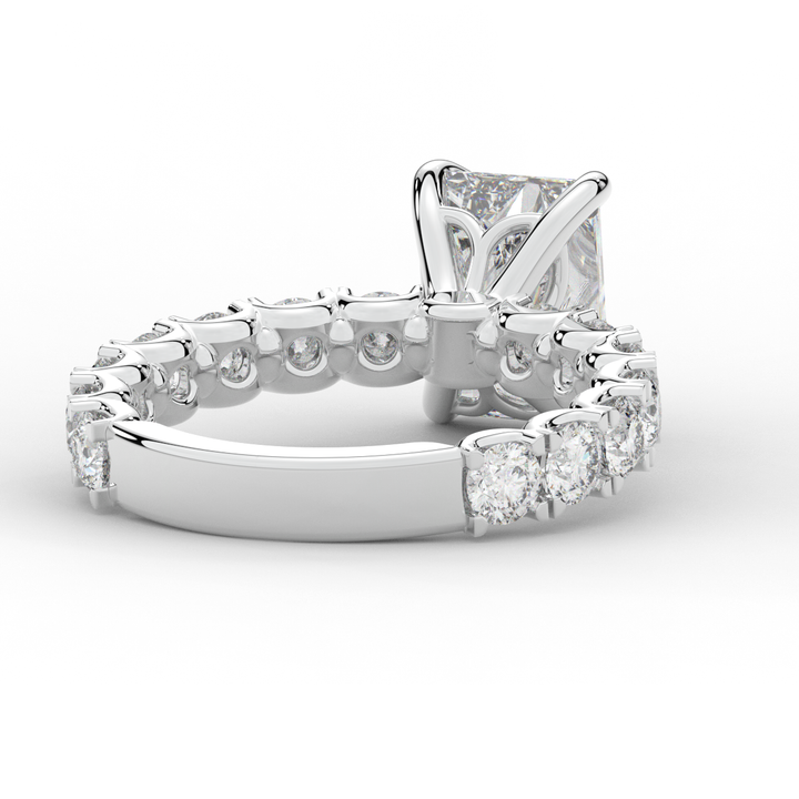 4.35CT.TW RADIANT LAB DIAMOND ENGAGEMENT RING - Nazarelle