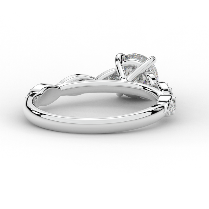 1.20CT.TW ROUND LAB DIAMOND SOLITAIRE ENGAGEMENT RING - Nazarelle