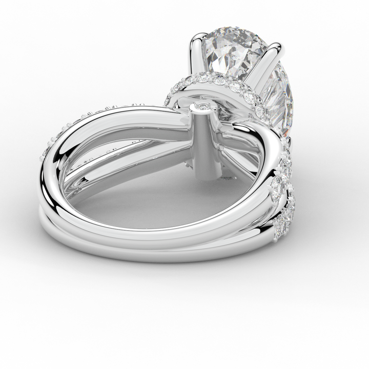 6.25CT.TW OVAL LAB DIAMOND ENGAGEMENT RING