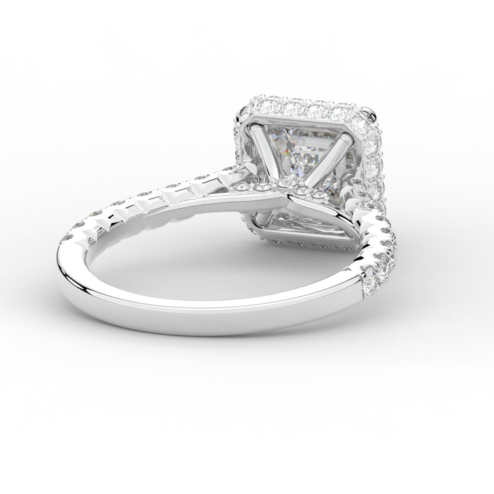 2.75CT.TW ASSCHER LAB DIAMOND HALO ENGAGEMENT RING - Nazarelle