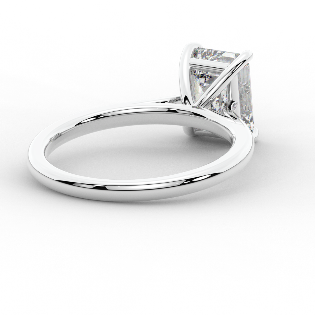 2.00CT EMERALD CUT LAB DIAMOND SOLITAIRE ENGAGEMENT RING - Nazarelle