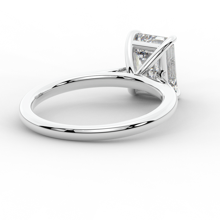 2.00CT EMERALD CUT LAB DIAMOND SOLITAIRE ENGAGEMENT RING - Nazarelle