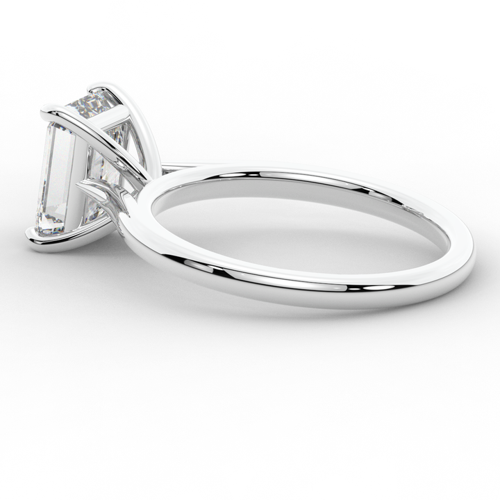 2.00CT EMERALD CUT LAB DIAMOND SOLITAIRE ENGAGEMENT RING - Nazarelle