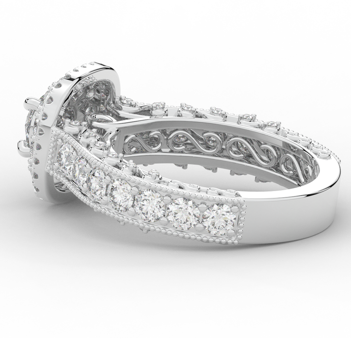 2.30CT.TW ROUND LAB DIAMOND ENGAGEMENT RING - Nazarelle