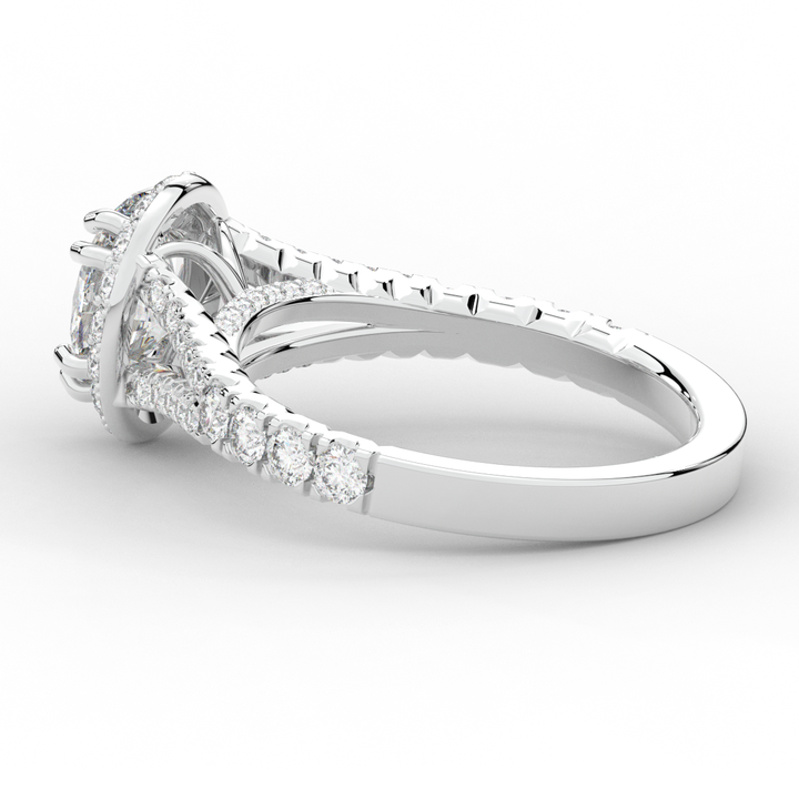 1.60CT.TW OVAL LAB DIAMOND ENGAGEMENT RING - Nazarelle