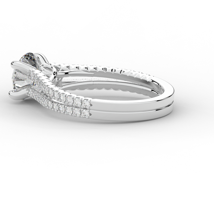 1.90CT.TW ROUND LAB DIAMOND SOLITAIRE ENGAGEMENT RING - Nazarelle