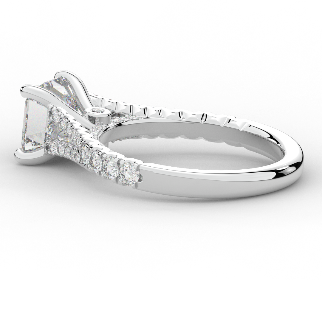 2.45CT.TW ASSCHER LAB DIAMOND ENGAGEMENT RING - Nazarelle