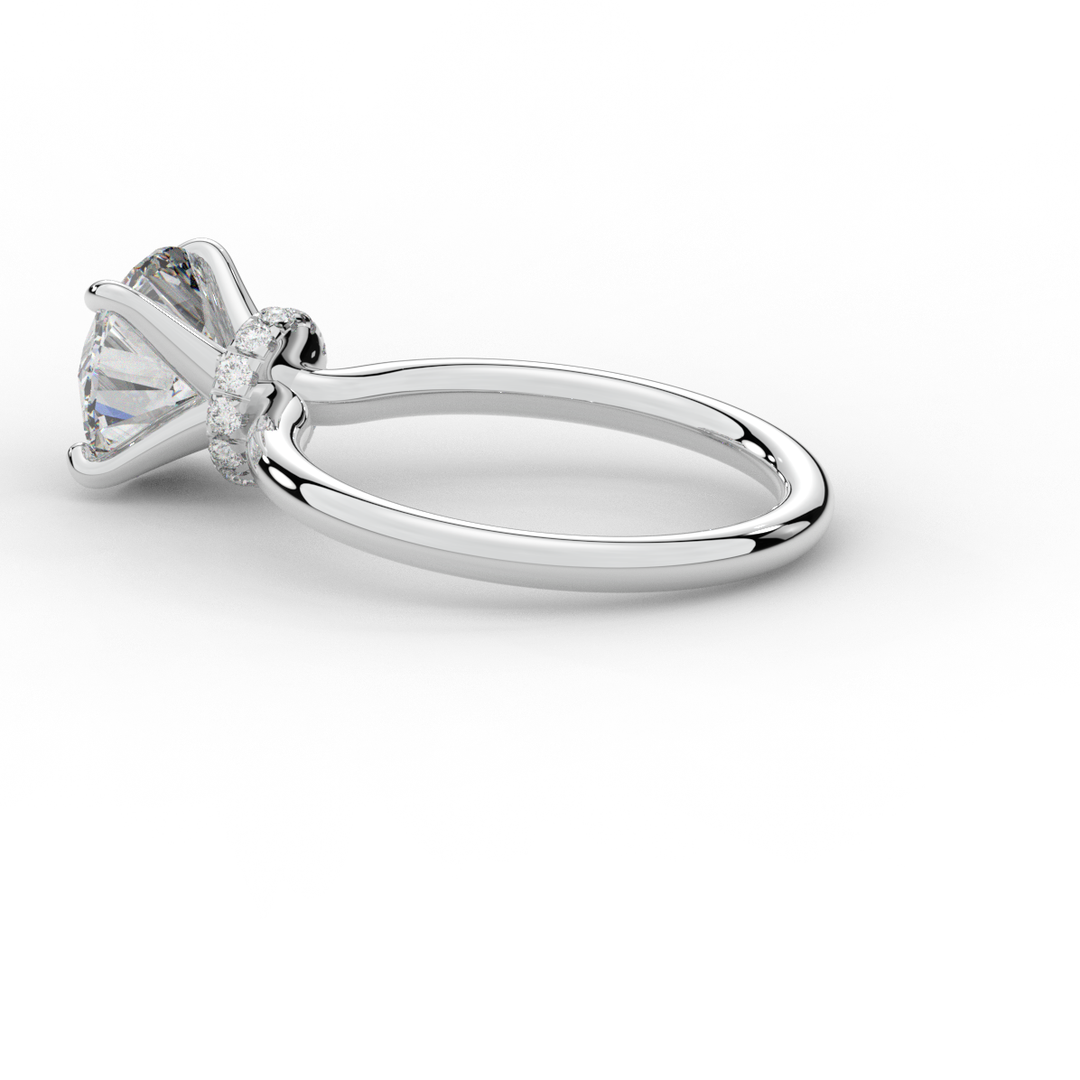 2.05CT.TW ROUND LAB DIAMOND SOLITAIRE ENGAGEMENT RING - Nazarelle