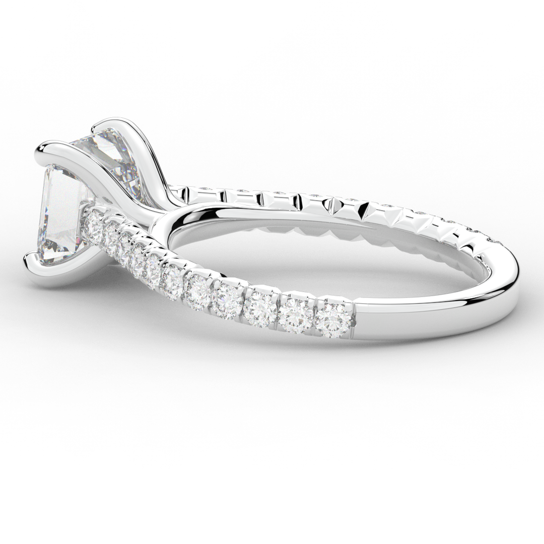 2.40CT.TW ASSCHER LAB DIAMOND ENGAGEMENT RING - Nazarelle