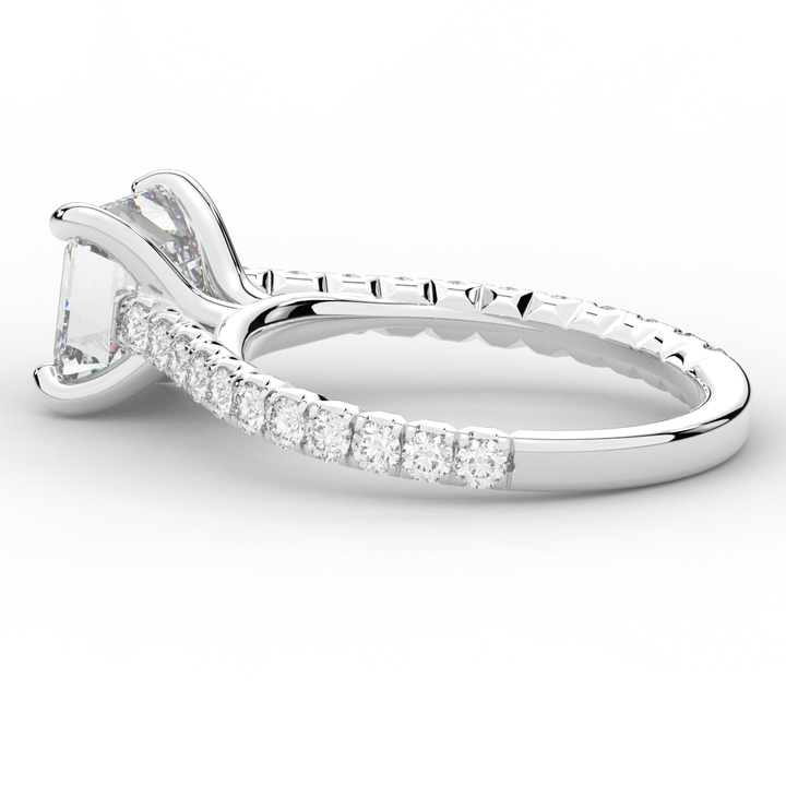 2.40CT.TW ASSCHER LAB DIAMOND ENGAGEMENT RING - Nazarelle