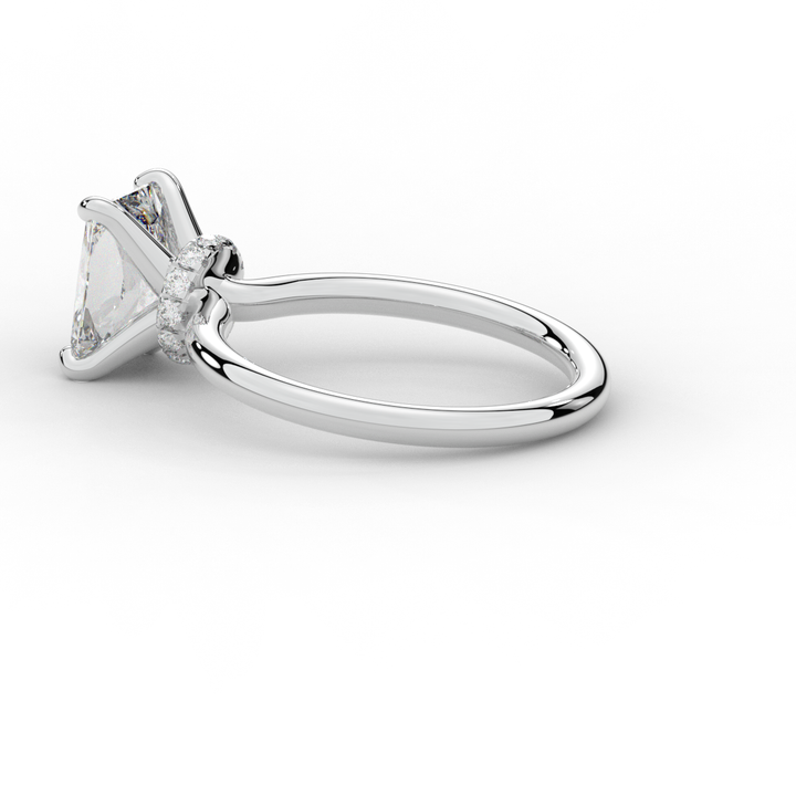2.05CT.TW RADIANT LAB DIAMOND SOLITAIRE ENGAGEMENT RING - Nazarelle