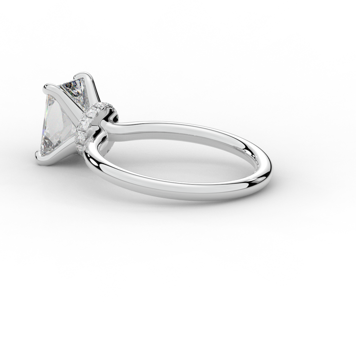 2.05CT.TW RADIANT LAB DIAMOND SOLITAIRE ENGAGEMENT RING - Nazarelle