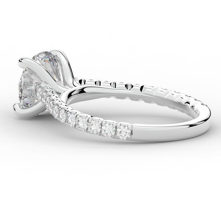 2.40CT.TW ROUND LAB DIAMOND ENGAGEMENT RING - Nazarelle