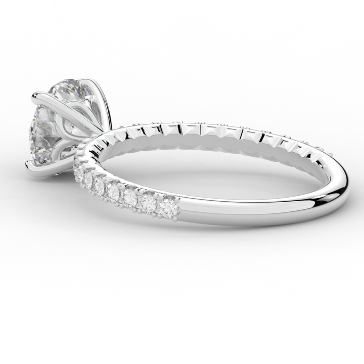 1.75CT.TW ROUND LAB DIAMOND SOLITAIRE ENGAGEMENT RING - Nazarelle
