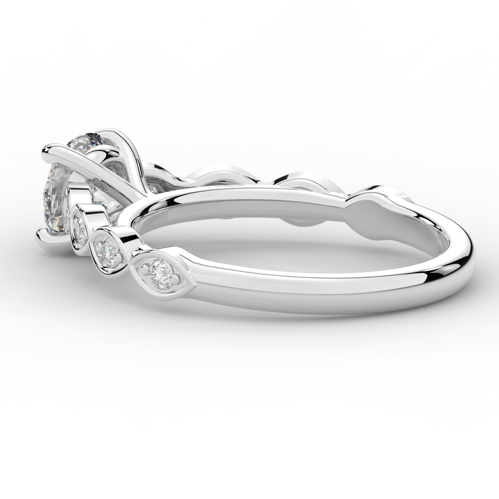 1.15CT.TW ROUND LAB DIAMOND SOLITAIRE ENGAGEMENT RING - Nazarelle