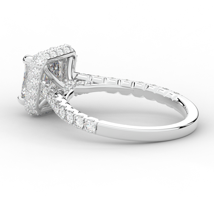 2.75CT.TW ASSCHER LAB DIAMOND HALO ENGAGEMENT RING - Nazarelle