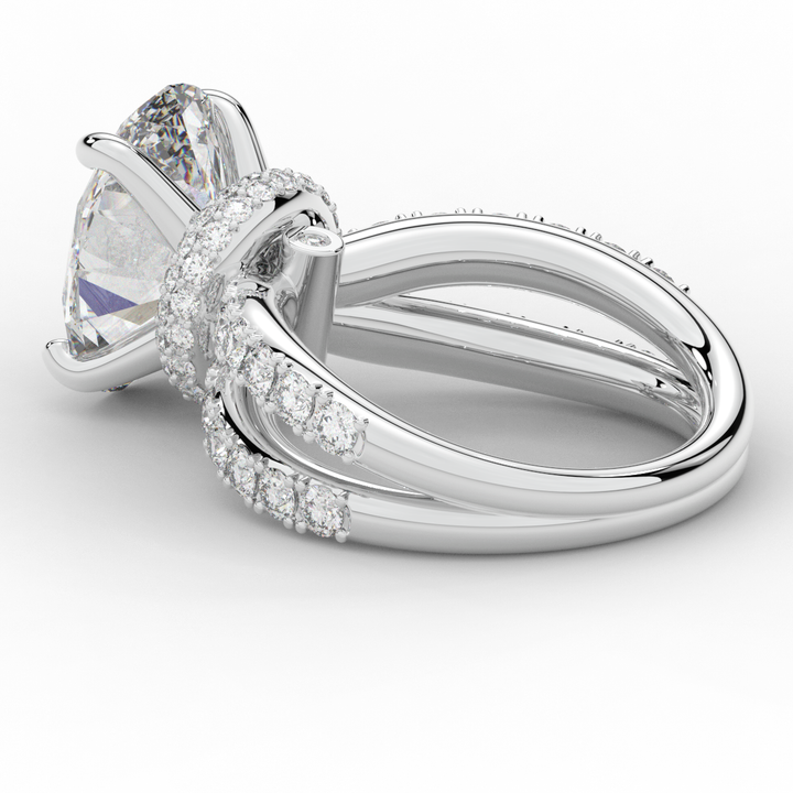 6.25CT.TW OVAL LAB DIAMOND ENGAGEMENT RING