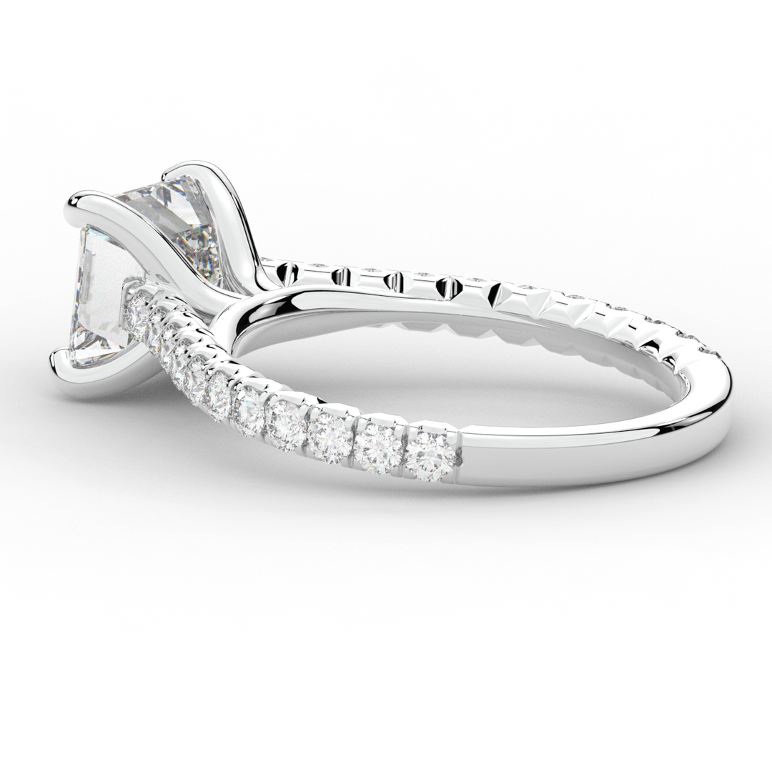 2.40CT.TW ASSCHER LAB DIAMOND ENGAGEMENT RING - Nazarelle