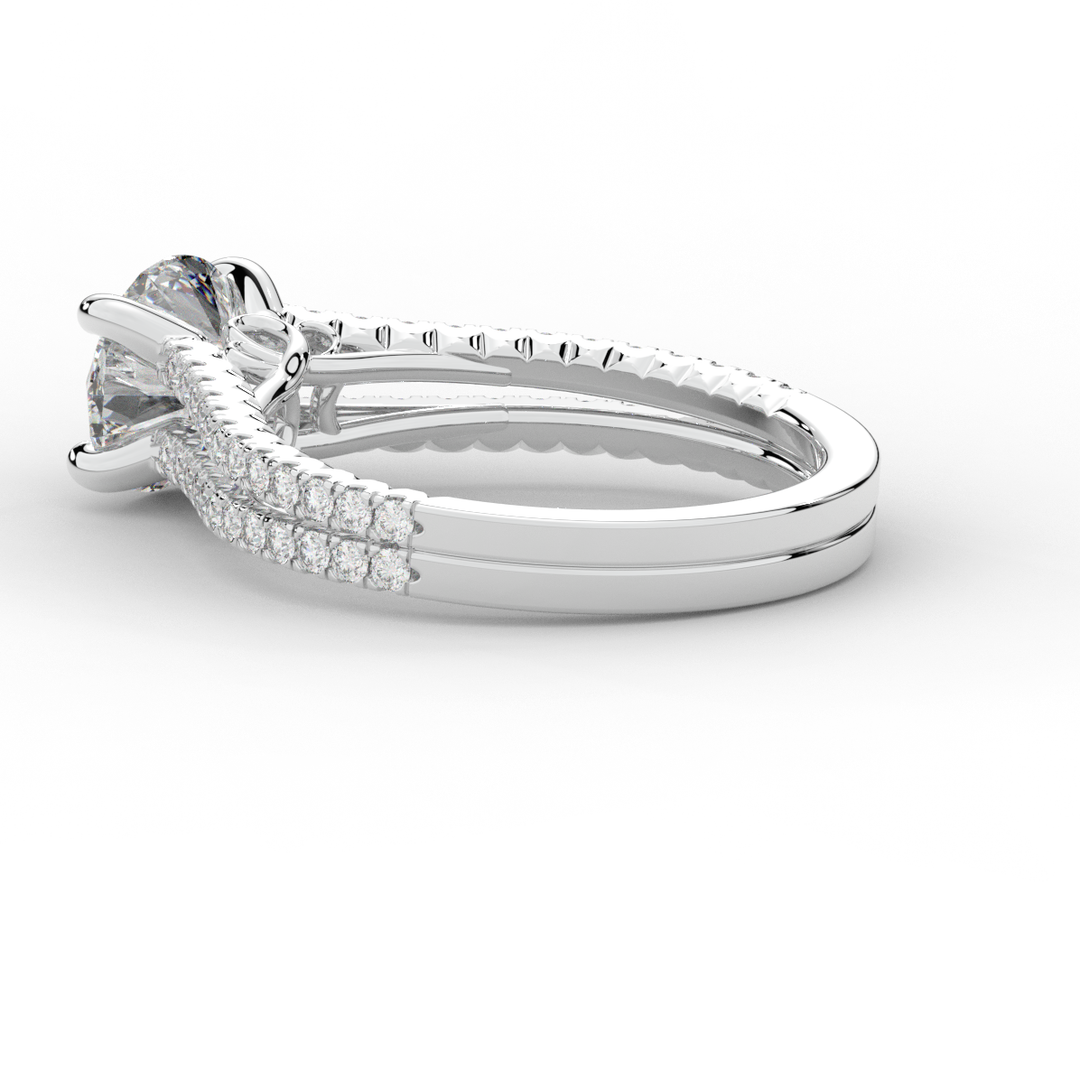 1.90CT.TW ROUND LAB DIAMOND SOLITAIRE ENGAGEMENT RING - Nazarelle